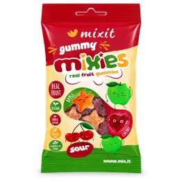 Mixies Naturalne Żelki JABŁKO, CZEREŚNIA Bez Dodatku Cukru 35 g - Mixit