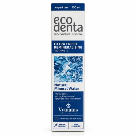 Pasta do Zębów Remineralizująca Extra Fresh z Fluorem 100 ml - Ecodenta
