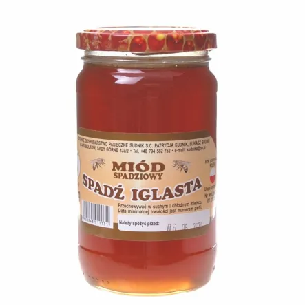 Miód Spadziowy 500 g - Pasieka Sudnik