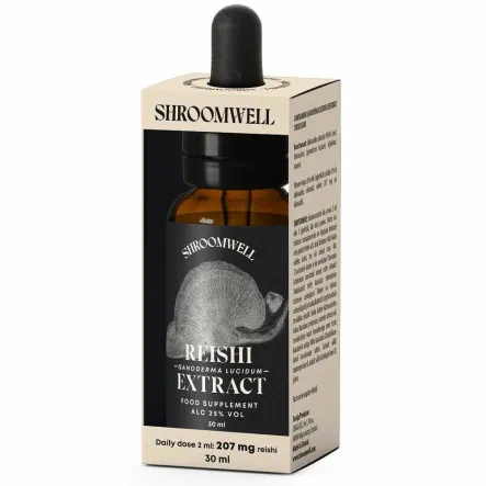 Grzyby Reishi Ekstrakt w Kroplach 30 ml - Shroomwell