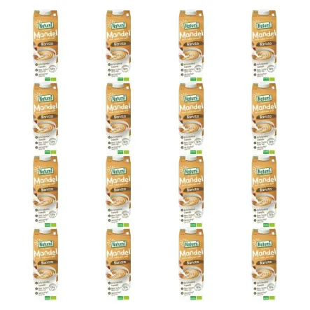 16 x Napój Migdałowy Barista Bez Dodatku Cukru Bio 1 L - Natumi