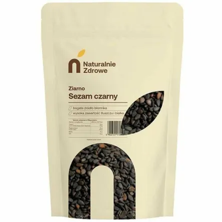 Sezam Czarny Niełuskany 1 kg - Naturalnie Zdrowe
