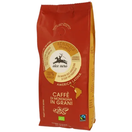 Kawa 100% Arabica Ziarnista Fair Trade Bio 500 g - Alce Nero