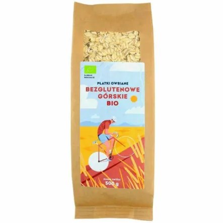 Płatki Owsiane Górskie Bezglutenowe Bio 500 g - Simpatiko