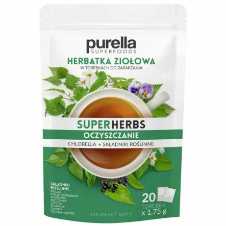SuperHerbs Oczyszczanie Saszetki 20 Torebek - Purella