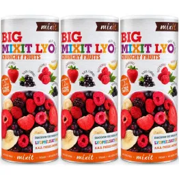 3 x Duże Chrupiące Owoce (Liofilizowane Owoce) 150 g - Mixit