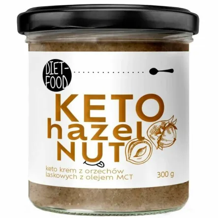 Keto Krem z Orzechów Laskowych z Olejem MCT 300 g - Diet-Food