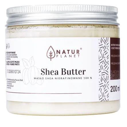 Masło Shea Nierafinowane 200 ml - Natur Planet