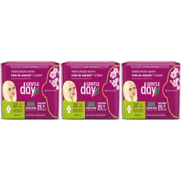 3 x Podpaski Higieniczne Mini z Paskiem Anionowym 12 Sztuk - Gentle Day
