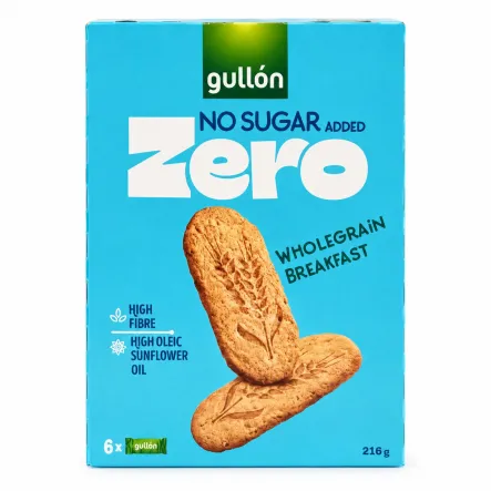 Wielozbożowe Ciastka Bez Dodatku Cukru 216 g - Gullon