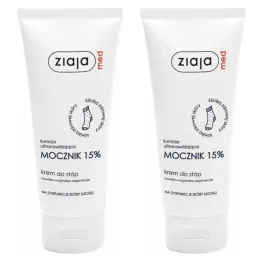 2 x Krem do Stóp Mocznik 15% Kuracja Ultranawilżająca 100 ml - Ziaja Med