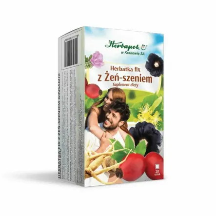 Herbatka z Żeń-Szeniem FIX 60 g (20x 3 g) - Herbapol Kraków