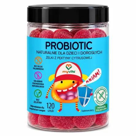Probiotic Żelki Probiotyczne dla Dzieci i Dorosłych 120 szt. - MyVita