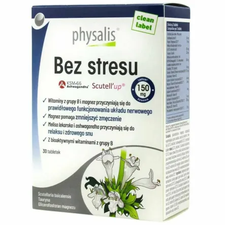 Bez Stresu 30 Tabletek - Physalis