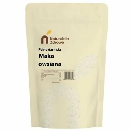 Mąka Owsiana Pełnoziarnista 1 kg - Naturalnie Zdrowe