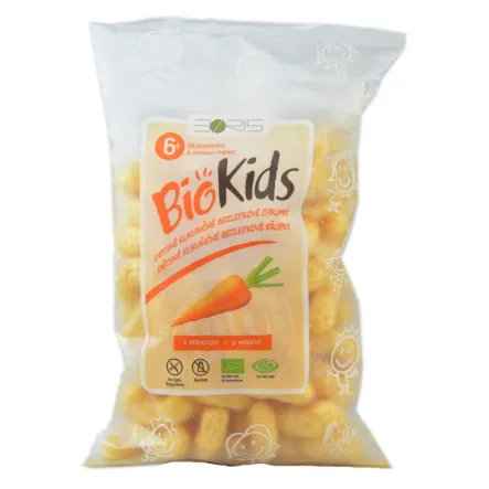 Bezglutenowe Chrupki Kukurydziane Marchew Bio 55 g Biokids