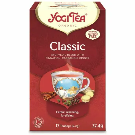 Herbatka Classic Chai z Przypraw Korzennych Bio (17x 2,2 g) 37,4 g - Yogi Tea