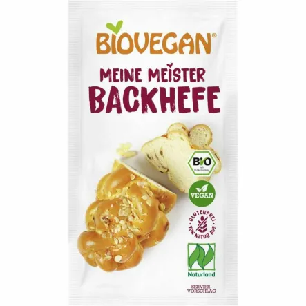 Drożdże Piekarskie Suszone Bezglutenowe Bio 7 g - BioVegan