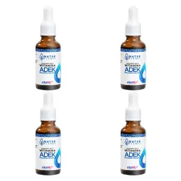 4 x Witamina ADEK Krople 30 ml - Natur Planet