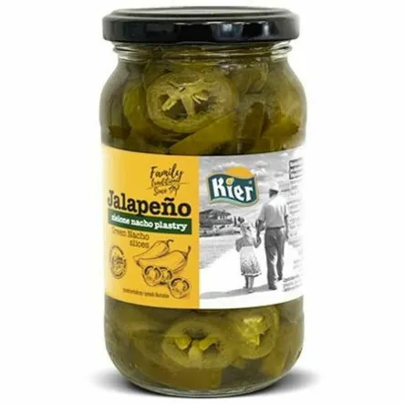 Papryka Jalapeno Zielone Nacho Plastry 350 g/170 g - Kier