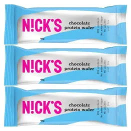 3 x Wafelek Proteinowy Bezglutenowy w Czekoladzie Mlecznej 40 g - Nicks
