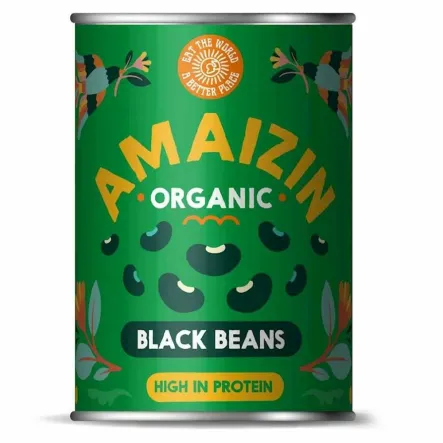 Fasola Czarna w Zalewie Bio 400 g/240 g - Amaizin