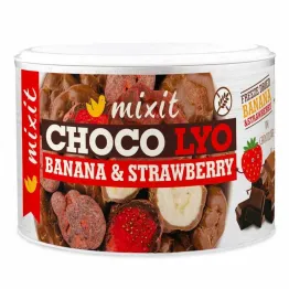 Chrupiące Banany i Truskawki w Czekoladzie 150 g - Mixit