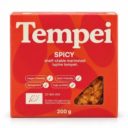 Tempeh z Łubinu Marynowany Pikantny BIO 200 g - Tempei