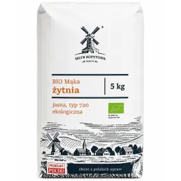 Mąka  Żytnia Jasna Typ 720 Ekologiczna 5 kg - Młyn Kopytowa