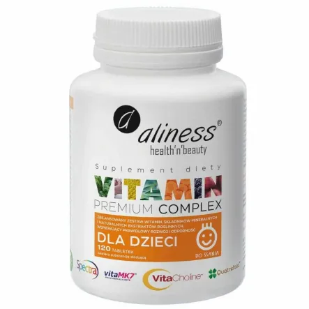 Premium Vitamin Complex Dla Dzieci 120 Tabletek - Aliness