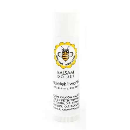 Balsam do Ust Nagietek i Wanilia 4,5 ml - Miodowa Mydlarnia