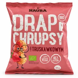 Chrupki Kukurydziane o Smaku Truskawkowym BIO 50 g - Naura