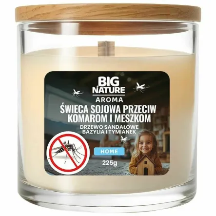 Świeca Sojowa Przeciw Komarom i Meszkom HOME 225 g - Big Nature