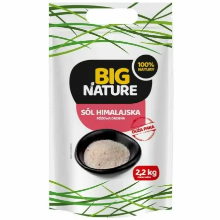 Sól Himalajska Różowa Drobna 2,2 kg - Big Nature