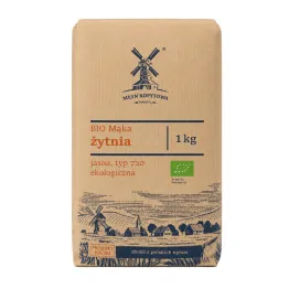 Mąka Żytnia Jasna Typ 720 EKOLOGICZNA 1 kg - Młyn Kopytowa