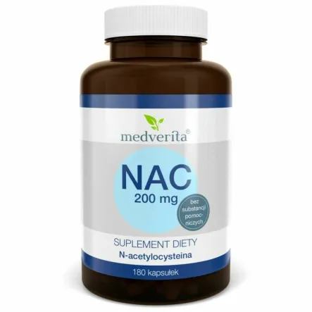 NAC 200 mg 180 Kapsułek - Medverita