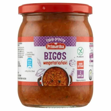 Bigos Roślinny Bezglutenowy 480 g - Primavika