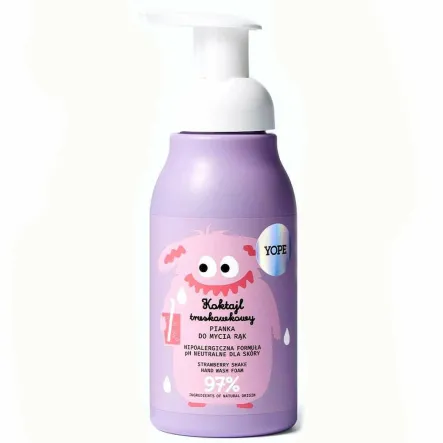 Pianka do Mycia Rąk Dla Dzieci KOKTAJL TRUSKAWKOWY 300 ml - YOPE