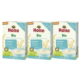 3 x Kaszka Owsiana Pełnoziarnista Bez Dodatku Cukru Bio Demeter 250 g - Holle