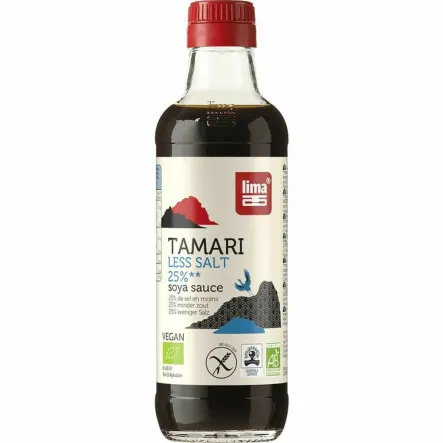 Sos Sojowy Tamari 25% Mniej Soli Bezglutenowy Bio 250 ml - Lima