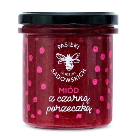 Miód z Czarną Porzeczką 430 g - Pasieki Sadowskich