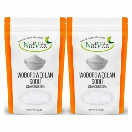 2 x Wodorowęglan Sodu (Soda Oczyszczona) 1,3 kg - Natvita