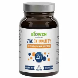 Cynk 3x Immunity 100 Kapsułek Vege - Biowen