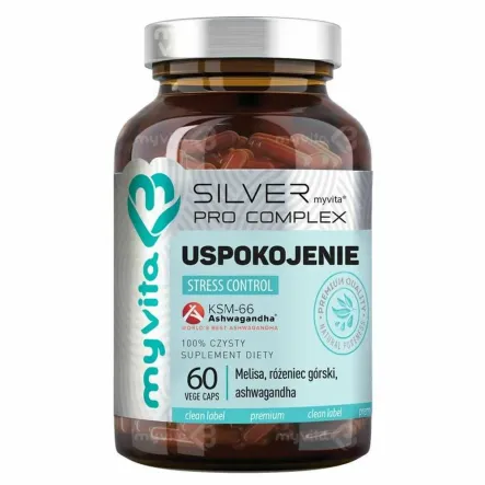 Uspokojenie Stress Control 60 Kapsułek - MyVita SILVER PRO COMPLEX