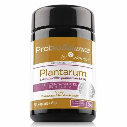 ProbioBalance Lactobacillus Plantarum LP01 10 mld. Żywych Komórek Bakterii 30 Kapsułek - Aliness