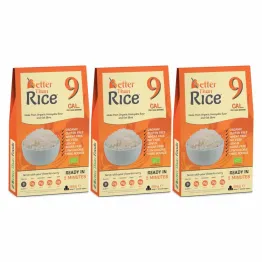Zestaw 3 x Makaron Konjac w Kształcie Ryżu Bio 385 g (300 g) - Better Than Foods