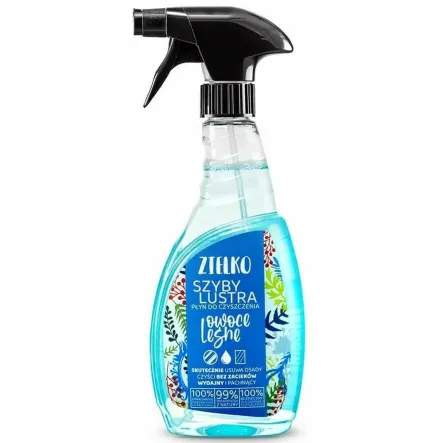 Płyn Do Czyszenia Szyb i Luster OWOCE LEŚNE 500 ml - Zielko
