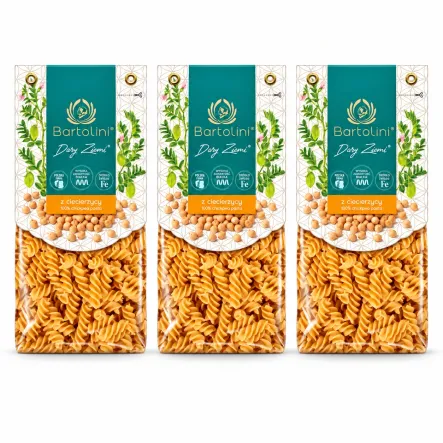 3 x Makaron z Ciecierzycy Świderek 250 g - Bartolini