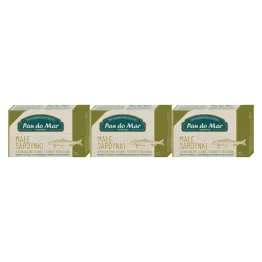 3 x Sardynki w Bio Oliwie z Oliwek 120 g (90 g)  - Pan Do Mar