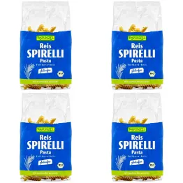 4 x Makaron Ryżowy Razowy Świderki Bezglutenowy Bio 250 g - Rapunzel
